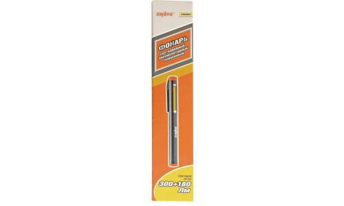Фонарь аккумуляторный Ombra LED, карманный, 650мАч, 300+180Лм, с магнитным креплением и клипсой, арт. A90065
