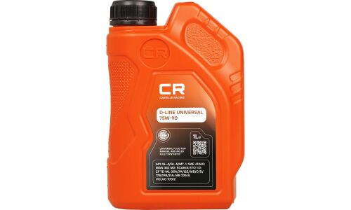 Масло трансмиссионное Carville Racing D-Line Universal 75w90, синтетическое, API GL-4/GL-5/MT-1, для МКПП, дифференциалов и редукторов, 1л, арт. L1G00121