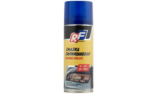 Смазка аэрозольная Ruseff Silicone Grease, силиконовая, для поверхностей из пластика, резины, металла и дерева, баллон 400мл, арт. 16373N