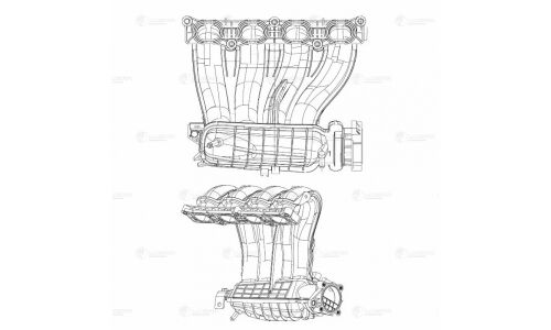 Коллектор впускной для а/м Nissan Qashqai (06-)/X-Trail (07-) 2.0i [MR20DE] Luzar, арт. LIM 1401