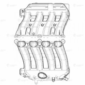 Коллектор впускной для а/м Renault Duster (10-) 2.0i [F4R] Luzar, арт. LIM 0902