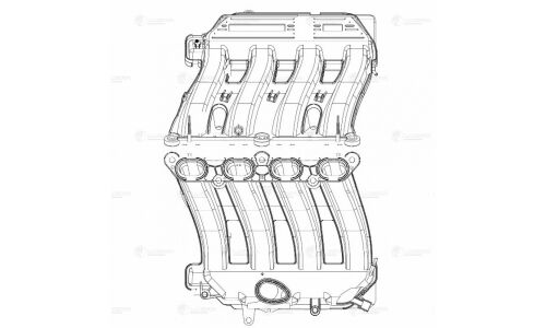 Коллектор впускной для а/м Renault Duster (10-) 2.0i [F4R] Luzar, арт. LIM 0902