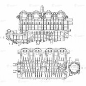 Коллектор впускной для а/м VW Tiguan (16-)/Skoda Octavia (12-) 1.4T [CZDA,CZEA] Luzar, арт. LIM 1801