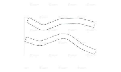 Патрубки отоп. а/м Лада Largus FL (21-) 1.6i 16кл. (EPDM, кмпл., 2 шт.) Luzar, арт. LPKh 01172