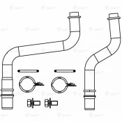 Патрубки радиатора отопителя для а/м Fiat Ducato (06-)/PSA Boxer (06-)/Jumper (06-) (комплект, 2шт.) Luzar, арт. LPKh 1680