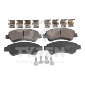 Колодки тормозные дисковые Tyren, передние, комплект на ось (4 шт), арт. TYR1217421