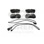 Колодки тормозные дисковые Tyren, задние, комплект на ось (4 шт), арт. TYR1213661