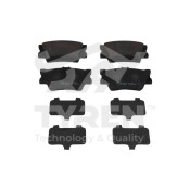 Колодки тормозные дисковые Tyren, задние, комплект на ось (4 шт), арт. TYR1218981