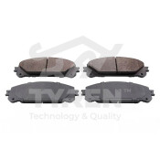 Колодки тормозные дисковые Tyren, передние, комплект на ось (4 шт), арт. TYR1222061