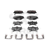 Колодки тормозные дисковые Tyren, передние, комплект на ось (4 шт), арт. TYR1216181