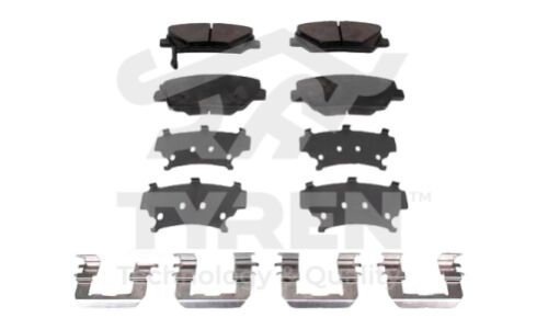 Колодки тормозные дисковые Tyren, передние, комплект на ось (4 шт), арт. TYR1216181