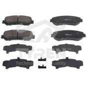 Колодки тормозные дисковые Tyren, передние, комплект на ось (4 шт), арт. TYR1212261