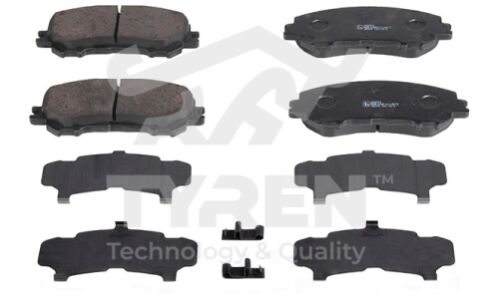 Колодки тормозные дисковые Tyren, передние, комплект на ось (4 шт), арт. TYR1212261