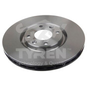 Диск тормозной Tyren, передний, арт. TYR1017171