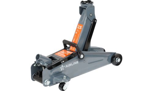Домкрат гидравлический подкатной Airline, 2500кг, подъём 120–350мм, кейс, арт. AJ25F340K