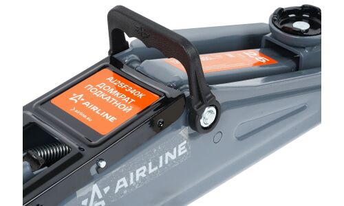 Домкрат гидравлический подкатной Airline, 2500кг, подъём 120–350мм, кейс, арт. AJ25F340K