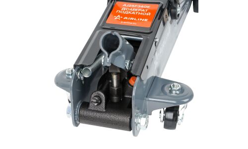 Домкрат гидравлический подкатной Airline, 2500кг, подъём 120–350мм, кейс, арт. AJ25F340K