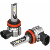 Лампа светодиодная Airline Standart H11, H8, H16 (PGJ19-1, PGJ19-2, PGJ19-3, T11), 12В, 17Вт (соответствует 55Вт), 3000К, комплект 2 шт, арт. AEAR012