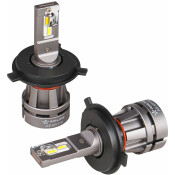 Лампа светодиодная Airline Plus H4 (P43t, T16), 12/24В, 28/28Вт (соответствует 60/55Вт), 3000К, комплект 2 шт, арт. AEAR114