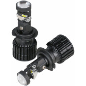 Лампа светодиодная Airline LED Lens H7 (PX26d, T11), 12/24В, 28Вт (соответствует 50Вт), 6500К, комплект 2 шт, арт. AEAR117