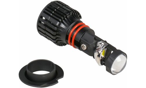 Лампа светодиодная Airline LED Lens H7 (PX26d, T11), 12/24В, 28Вт (соответствует 50Вт), 6500К, комплект 2 шт, арт. AEAR117