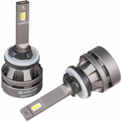 Лампа светодиодная Airline Plus H27W/1, H27W/2  (PG13, PGJ13, T9), 12/24В, 28Вт, 3000К, комплект 2 шт, арт. AEAR128