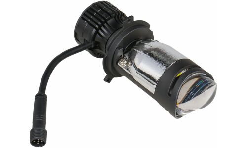 Лампа светодиодная Airline Bi-LED Lens H4 (P43t, T16), 12/24В, 60/60Вт, 6500К, комплект 2 шт, арт. AEAR224