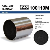 Каталитический блок металл. 100x110 Euro 0 EAG EAG, арт. 100110M