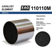 Каталитический блок металл. 110x110 Euro 0 EAG EAG, арт. 110110M