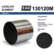 Каталитический блок металл. 130x120 Euro 0 EAG EAG, арт. 130120M