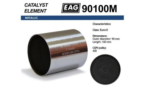 Каталитический блок металл. 90x100 Euro 0 EAG EAG, арт. 90100M