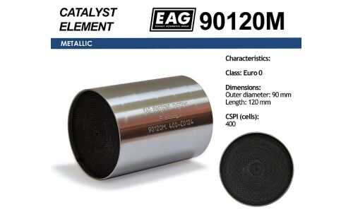Каталитический блок металл. 90x120 Euro 0 EAG EAG, арт. 90120M