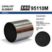 Каталитический блок металл. 95x110 Euro 0 EAG EAG, арт. 95110M