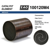 Каталитический блок металл. 100x120 Euro 4 EAG EAG, арт. 100120M4
