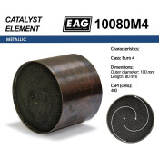 Каталитический блок металл. 100x80 Euro 4 EAG EAG, арт. 10080M4