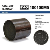 Каталитический блок металл. 100x100 Euro 5 EAG EAG, арт. 100100M5