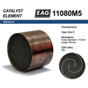 Каталитический блок металл. 110x80 Euro 5 EAG EAG, арт. 11080M5