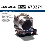 Дроссельная заслонка AUDI A3/A4/A5/A6/Q5, SKODA OCTAVIA II/SUBERB II, VW TIGUAN/TRANSPORTER/PASSAT B6/B7/B8 1.8-2.0 TSI/TFSI EAG EAG, арт. 670371