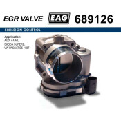 Дроссельная заслонка AUDI A4/A6, SKODA SUPERB, VW PASSAT B5 1.8T EAG EAG, арт. 689126