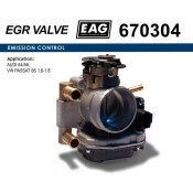 Дроссельная заслонка AUDI A4/A6, VW PASSAT B5 1.6-1.8 EAG EAG, арт. 670304