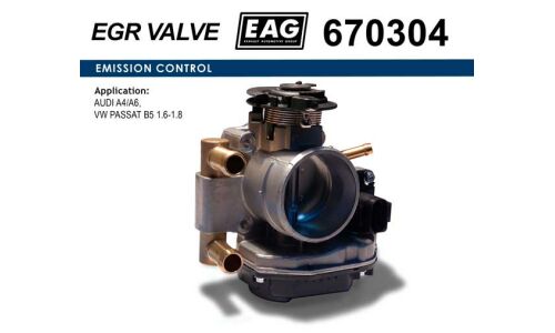 Дроссельная заслонка AUDI A4/A6, VW PASSAT B5 1.6-1.8 EAG EAG, арт. 670304