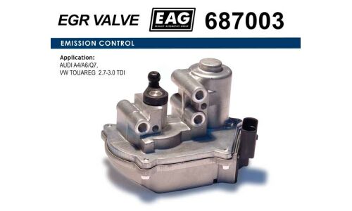 Дроссельная заслонка AUDI A4/A6/Q7, VW TOUAREG 2.7-3.0 TDI EAG EAG, арт. 687003
