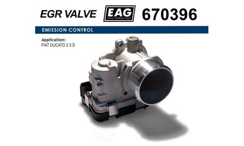 Дроссельная заслонка FIAT DUCATO 2.3 D EAG EAG, арт. 670396