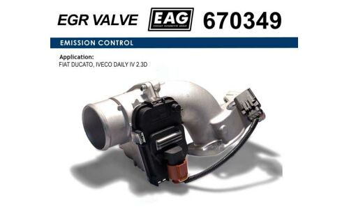 Дроссельная заслонка FIAT DUCATO, IVECO DAILY IV 2.3D EAG EAG, арт. 670349