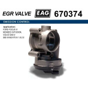 Дроссельная заслонка FORD FOCUS II/MONDEO IV/FUSION, VOLVO S40 II/S80 II/V50/V70 III 1.8-2.0 EAG EAG, арт. 670374