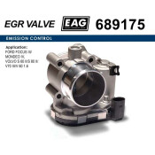 Дроссельная заслонка FORD FOCUS III/MONDEO IV, VOLVO S 60 II/S 80 II/V70 III/V 60 I 1.6 EAG EAG, арт. 689175