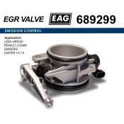 Дроссельная заслонка LADA LARGUS/RENAULT LOGAN/SANDERO/DUSTER 1.4-1.6 EAG EAG, арт. 689299