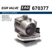 Дроссельная заслонка SKODA FABIA I, VW BORA/GOLF IV/POLO 1.4-1.6 16V EAG EAG, арт. 670377