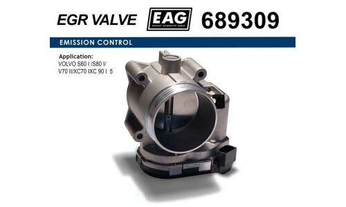 Дроссельная заслонка VOLVO S60 I /S80 I/V70 II/XC70 IXC 90 I 5 EAG EAG, арт. 689309