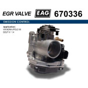 Дроссельная заслонка VW BORA I/POLO III/GOLF IV 1.4 EAG EAG, арт. 670336
